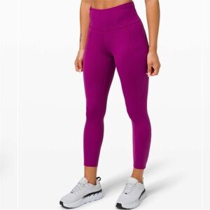 Lululemon Fast and Free High-Rise Crop II Leggings 23”